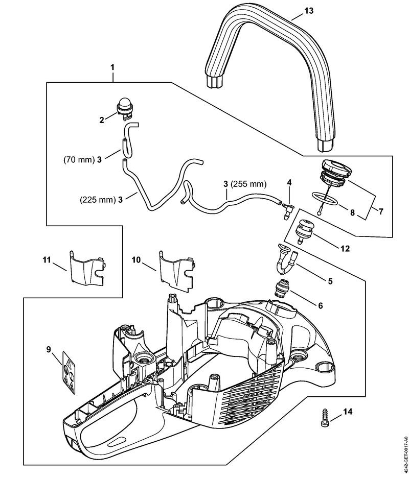 Stihl HS46CE - Handle Housing