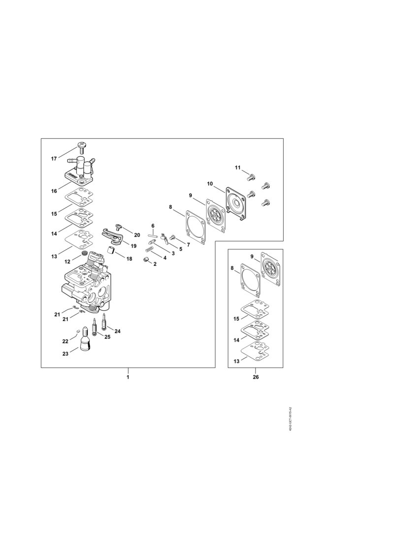 4242-GET-0032_ZGR_01_01 Stihl HS46CE - carburetor