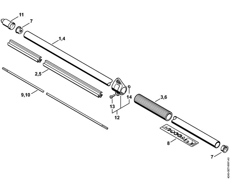 Stihl HL92CE - Drive Tube Assemble