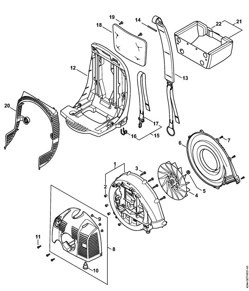 Stihl BR350 - Fan Housing