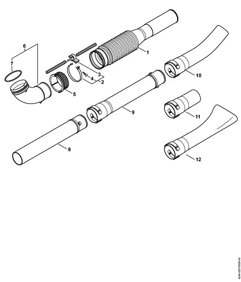 Stihl BR350 - Pleated Hose