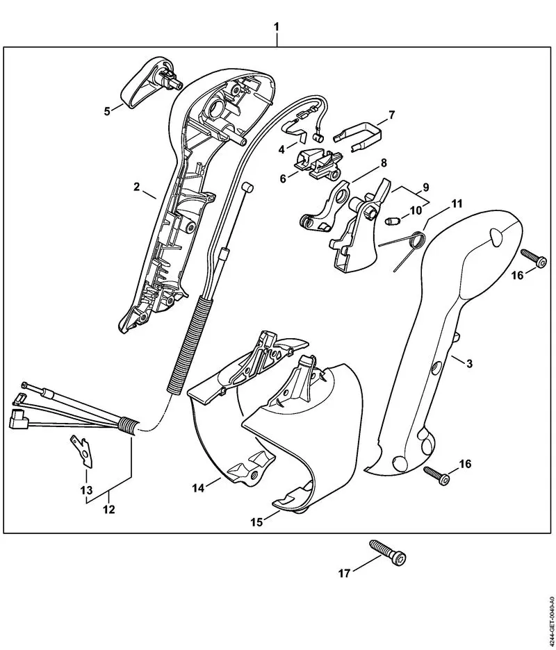 Stihl BR350 - Control Handle