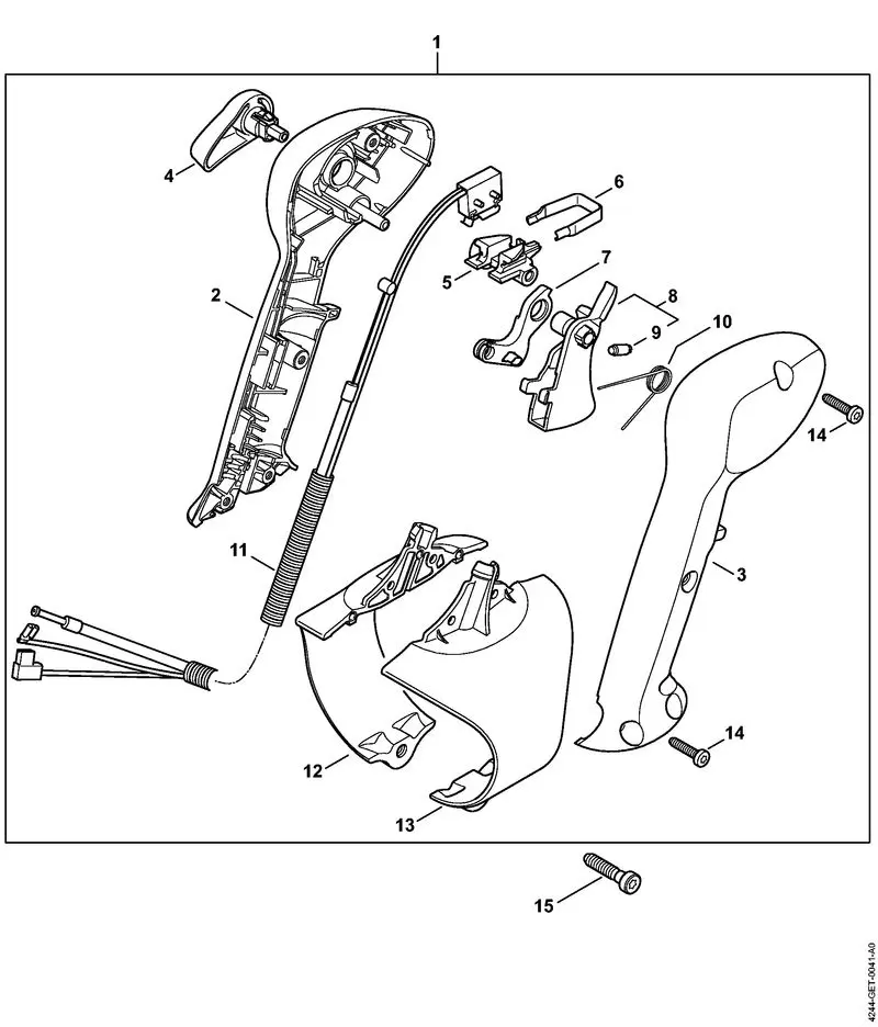4244-GET-0041_ZGR_01_05 Stihl BR350 - Control Handle