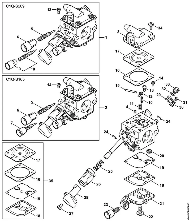 Stihl BR430 - Carburetor