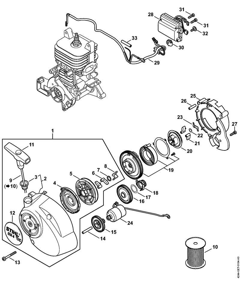 Stihl BR450 C-EF - Rewind Starter