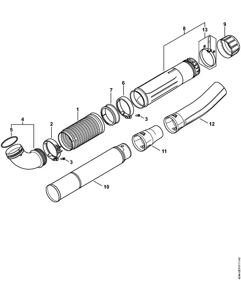 4244-GET-0111_ZGR_01_05 Stihl BR450 C-EF - Pleated Hose