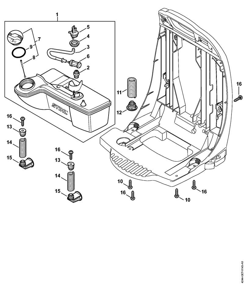 Stihl BR450 C-EF -Fuel Tank