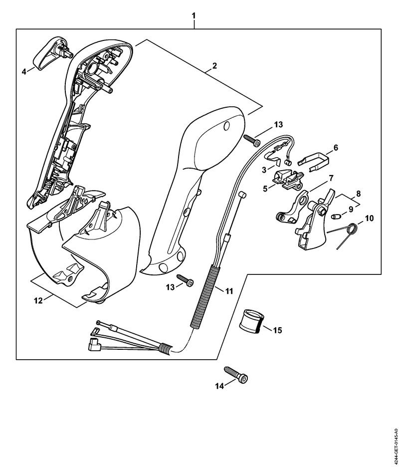 Stihl BR430 - Control Handle