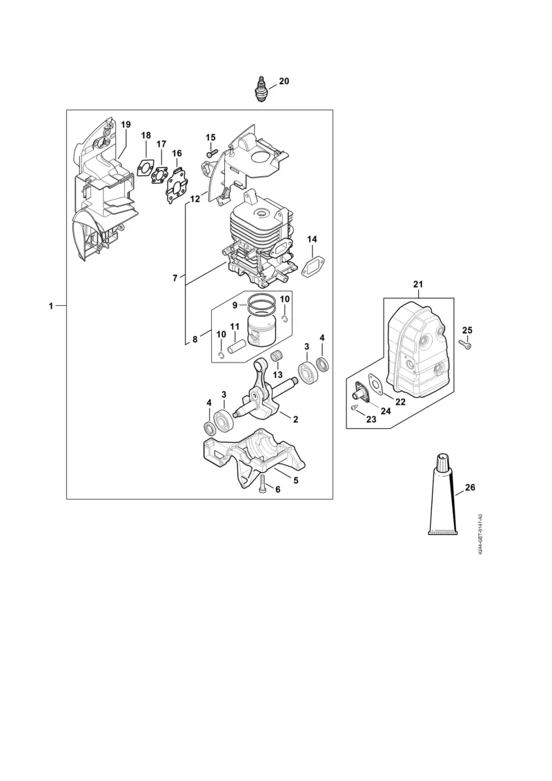 Stihl BR350 - Engine