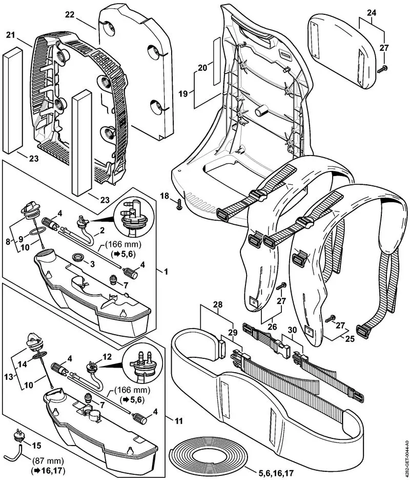 4282-GET-0044_ZGR_03_04 Stihl BR500 - Fuel Tank