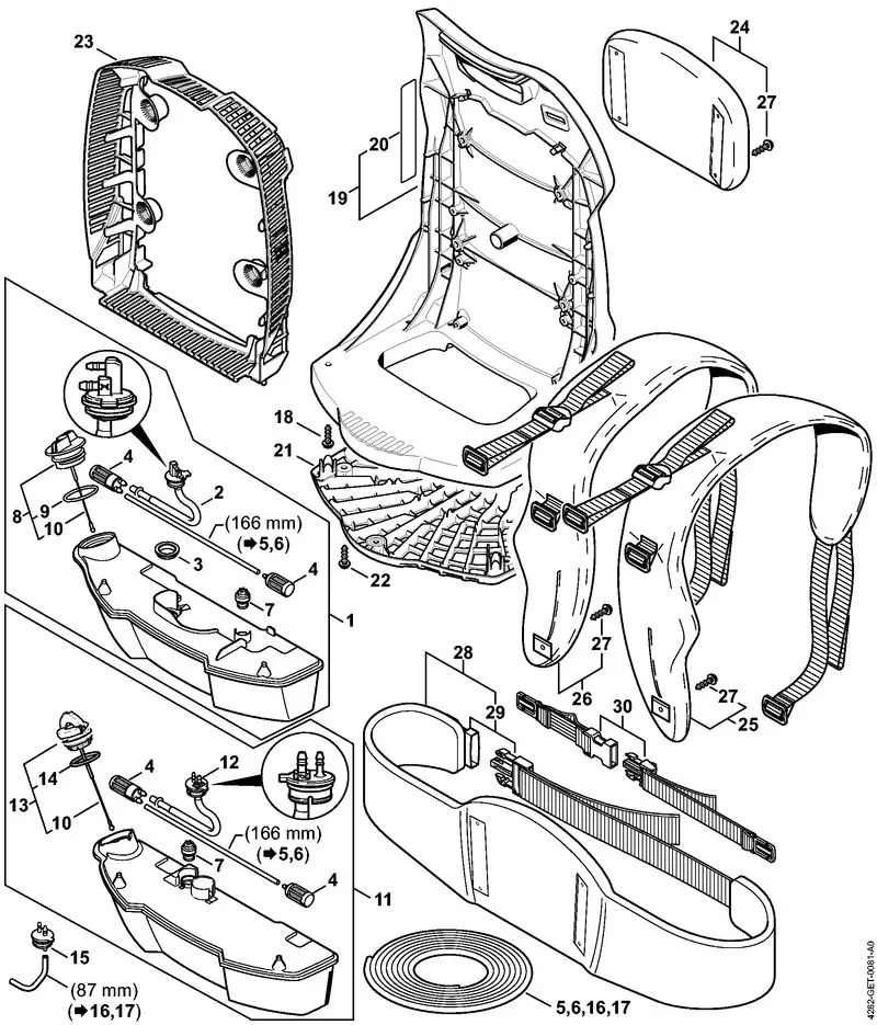 Stihl BR600 - Fuel Tank