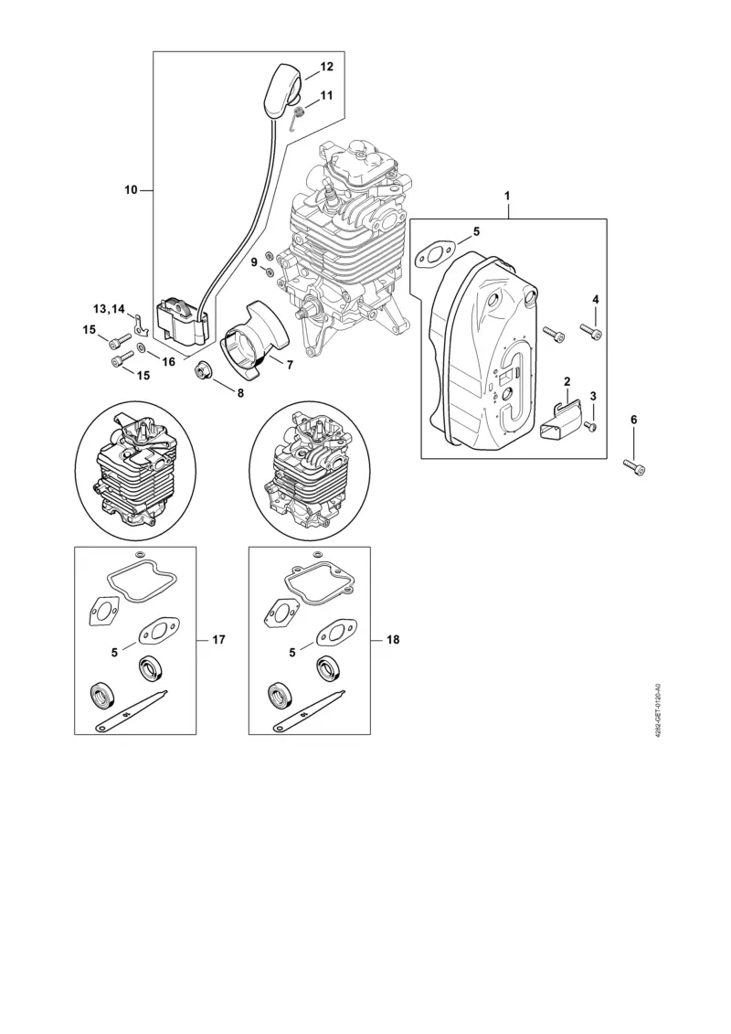 Stihl BR500 - Muffler