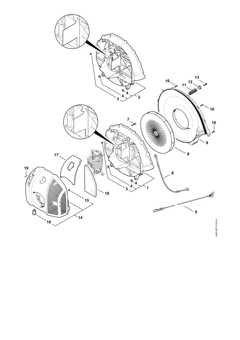 Stihl BR500 - Fan Housing