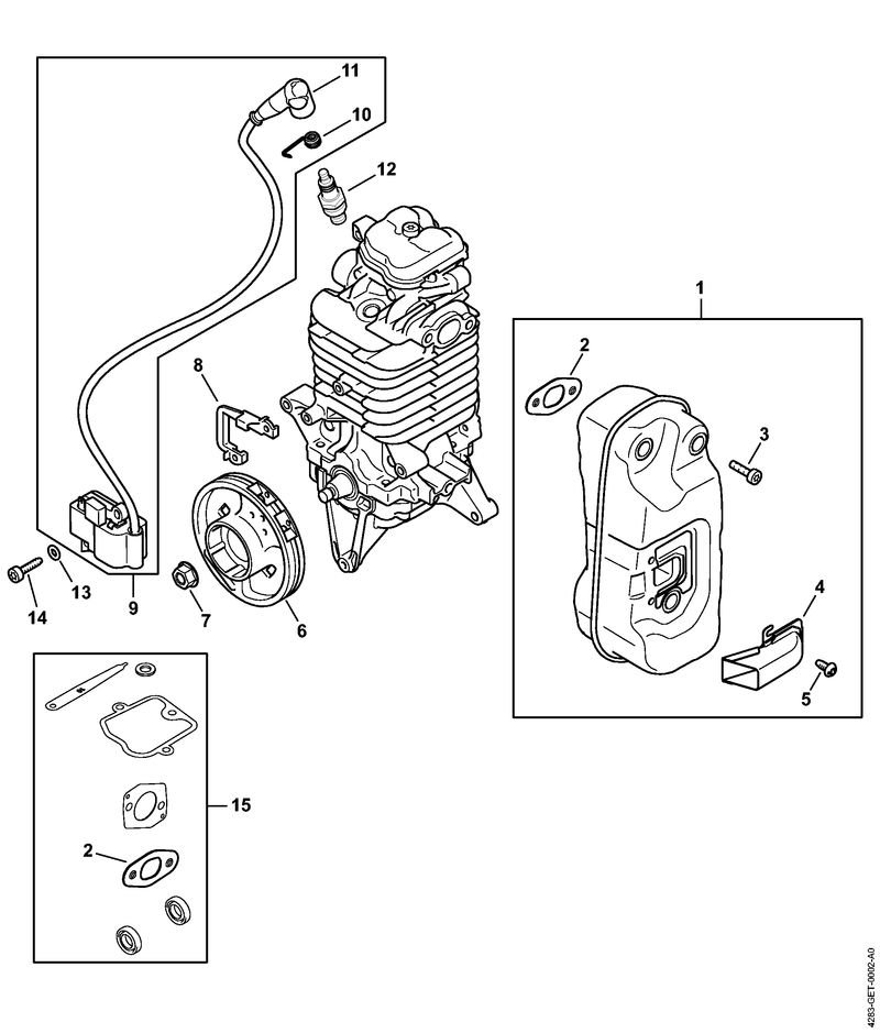 Stihl BR800 C-E - Muffler