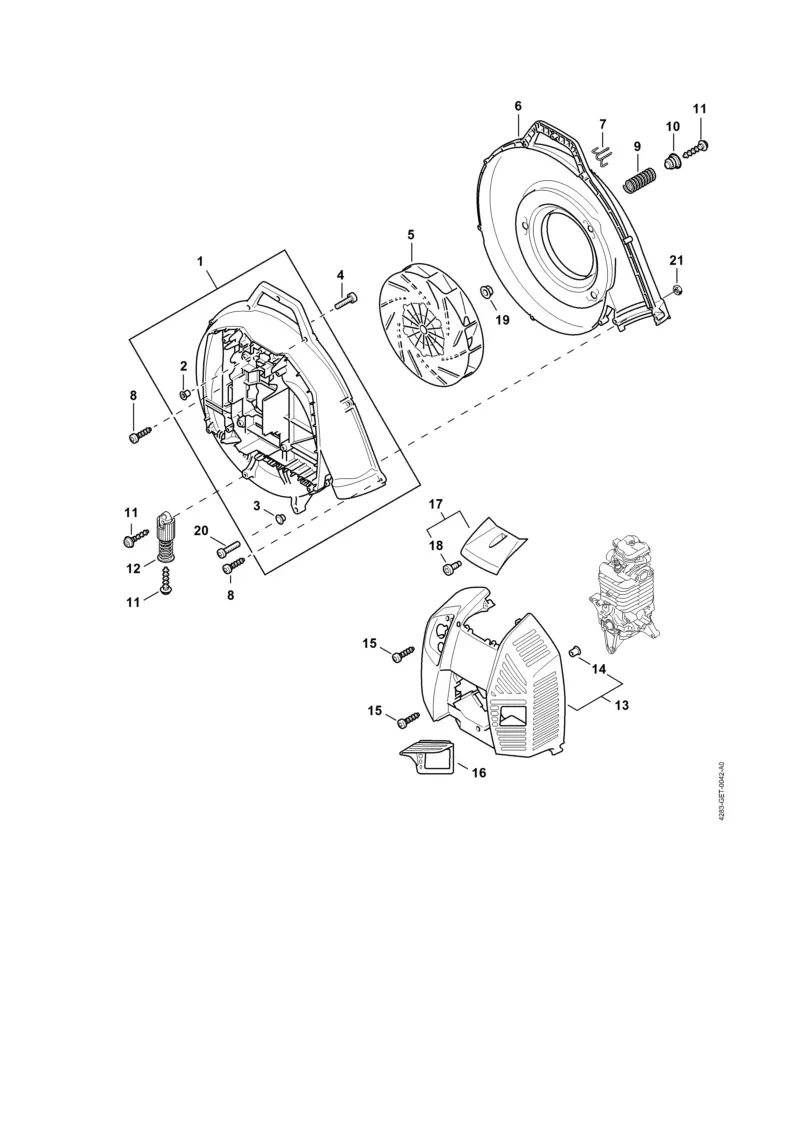 Stihl BR800 C-E - Fan Housing