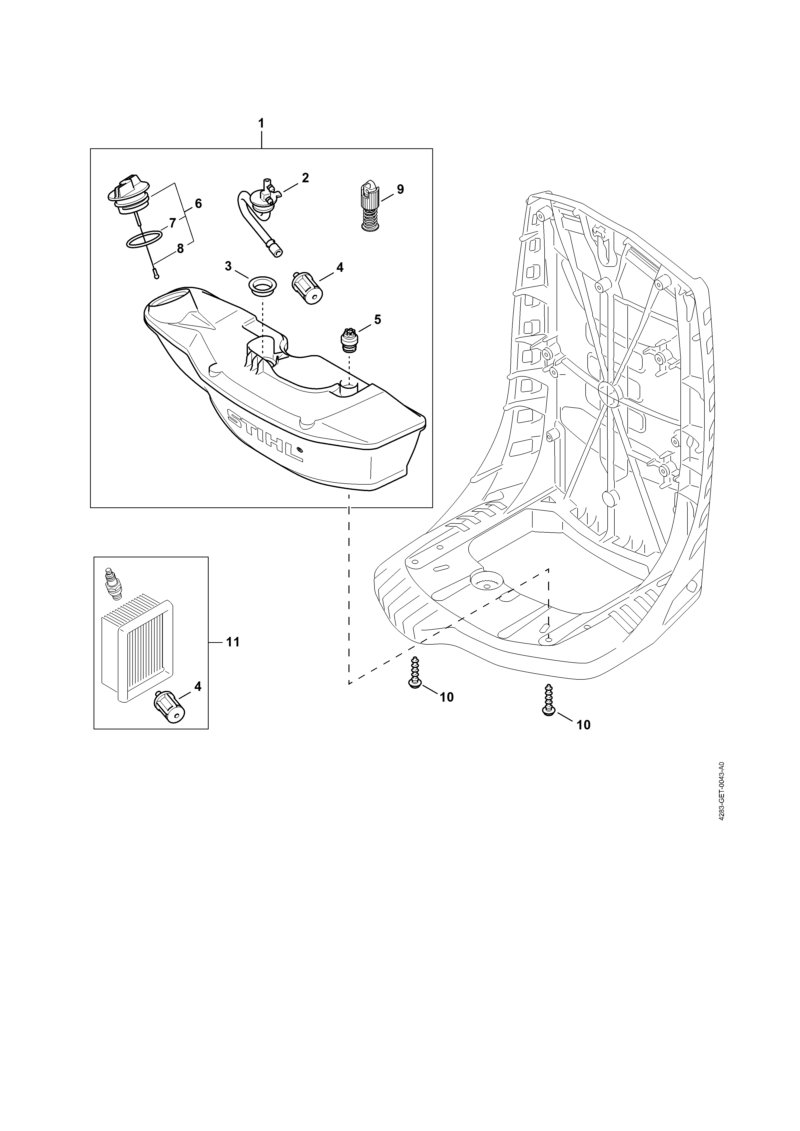 Stihl BR800 C-E - Fuel Tank