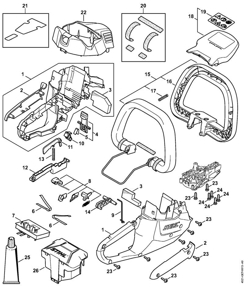 Stihl HSA56 - Motor Housing