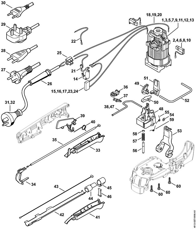 Stihl HSE71 - Electric Motor