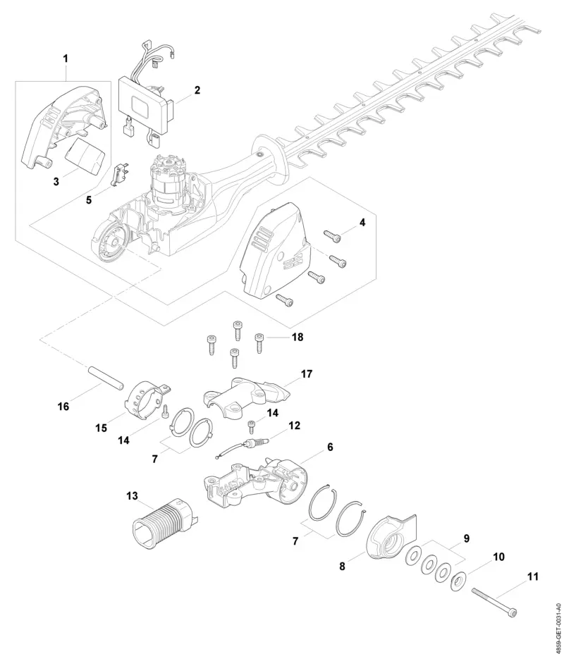 Stihl HLA66 - Motor Housing
