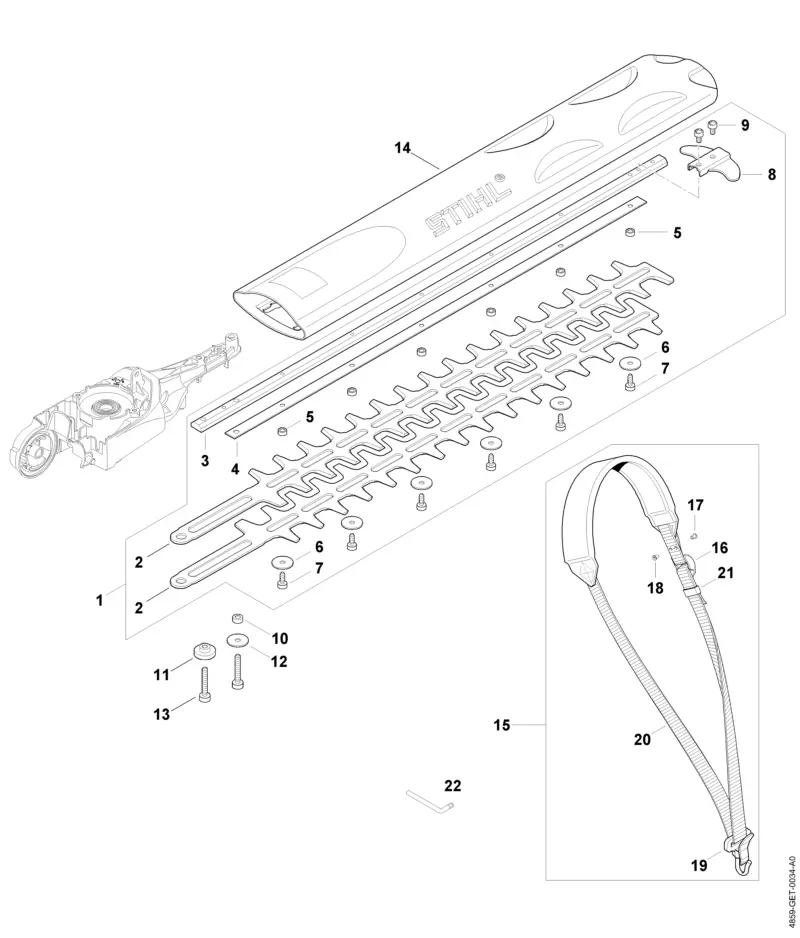 Stihl HLA86 - Cutting Bar