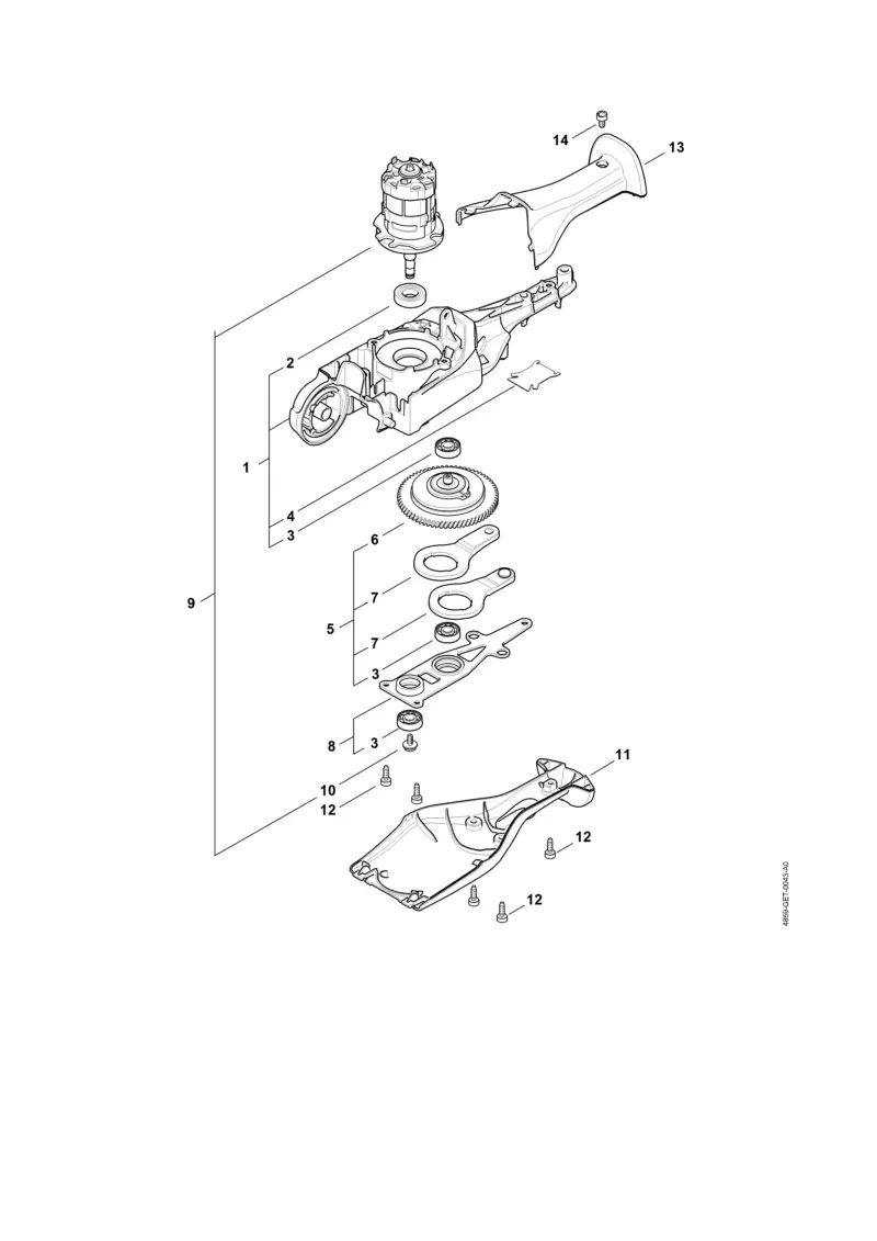 Stihl HLA86 - Gear Head, Electric Motor