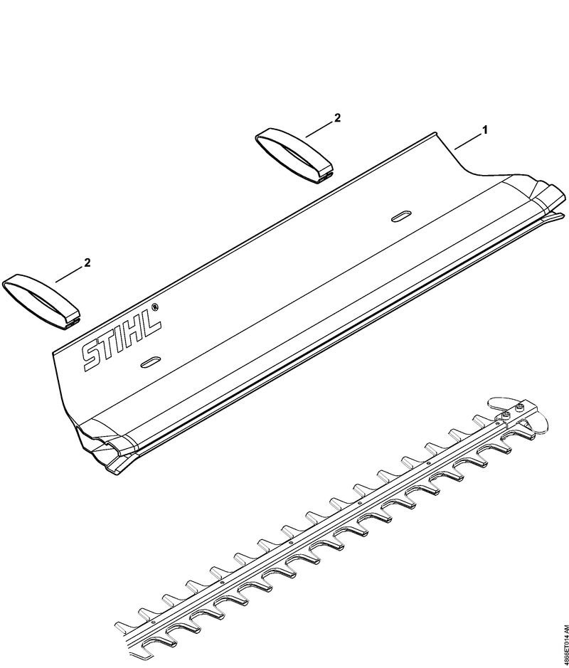 4866ET014_ZGR_01_04 Stihl HSE71 - Catcher Bar