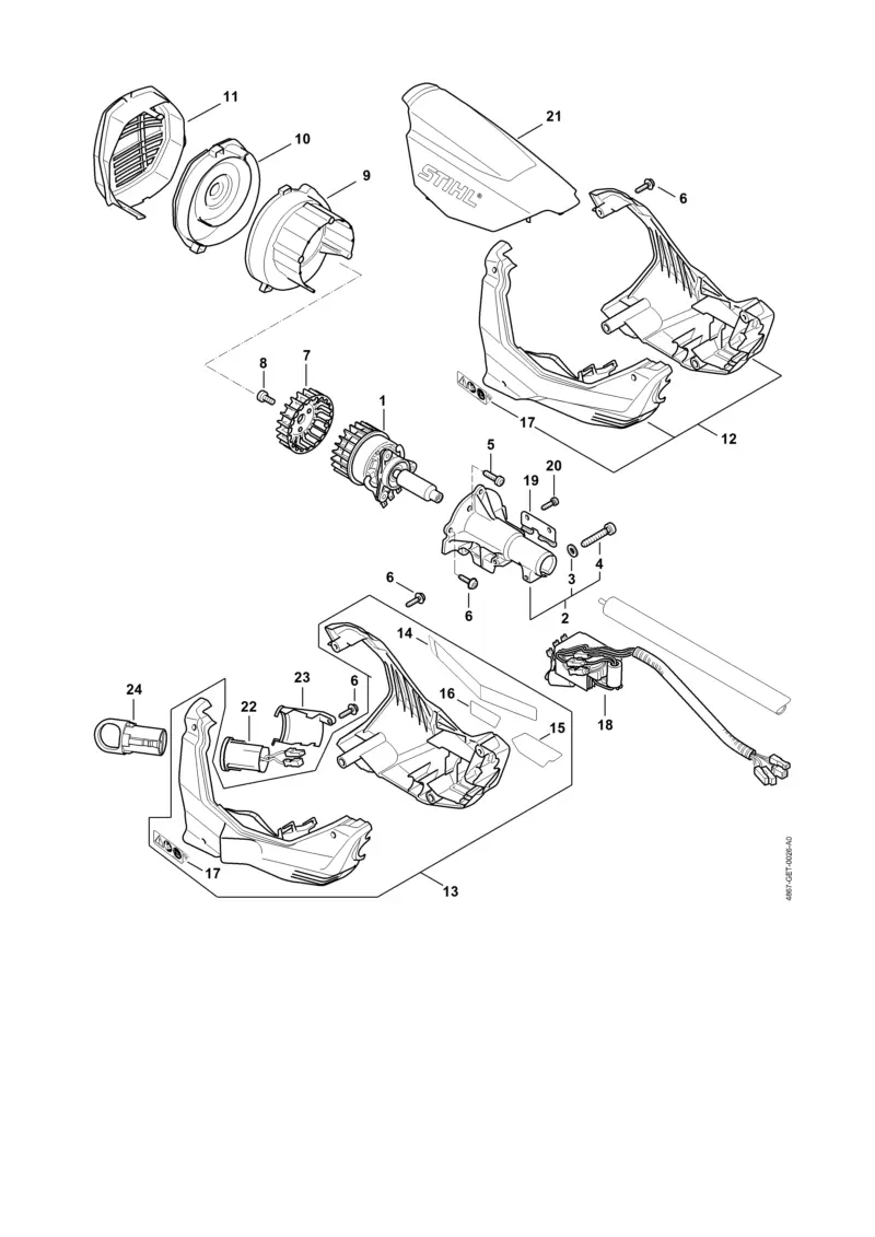 Stihl KMA130R - Electric Motor