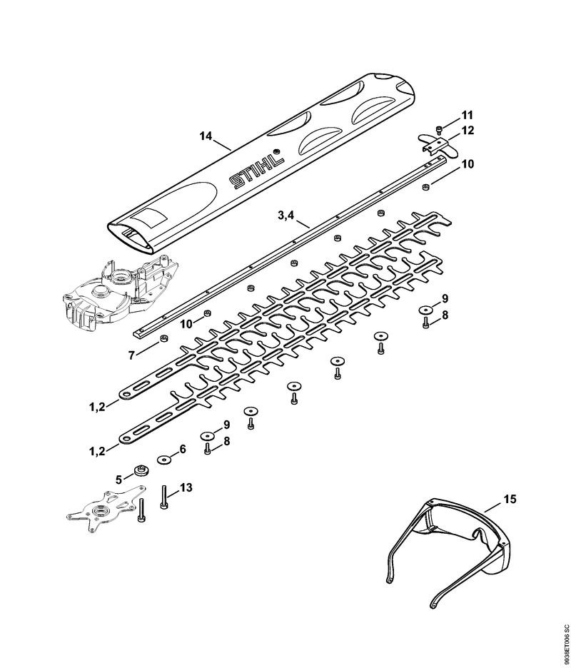 9938ET006_ZGR_01_04 Stihl HSA66 - Cutter Bar