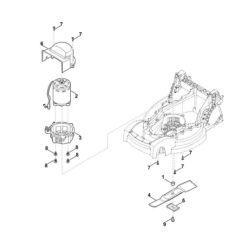 Stihl RMA 235.0 - Motor, Blade