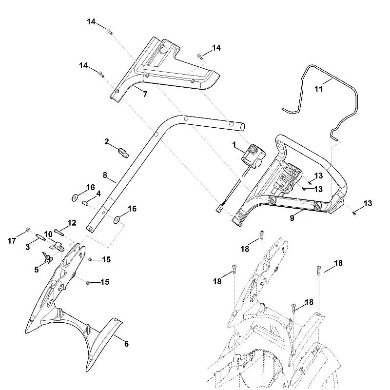 Stihl RMA339.0C - Handle