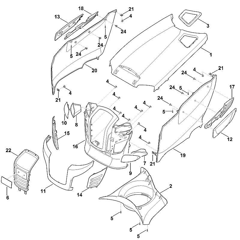 Stihl RT5097.0 Z - Engine Hood