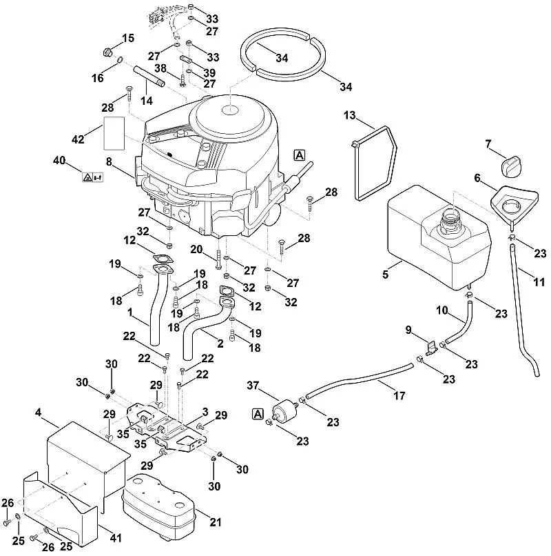 Stihl RT5112.0Z - Engine, Tank