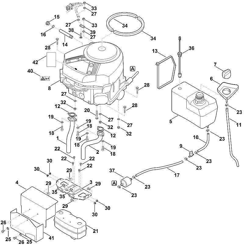 Stihl RT6112.0ZL - Engine, Tank