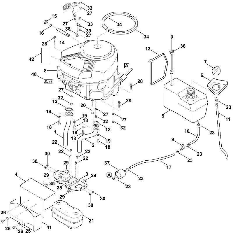 Stihl RT6127.0ZL - Engine, Tank