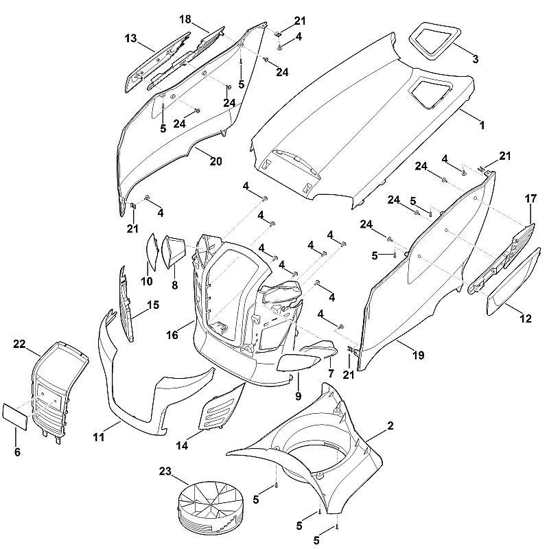 Stihl RT4097.0SX - Engine Hood