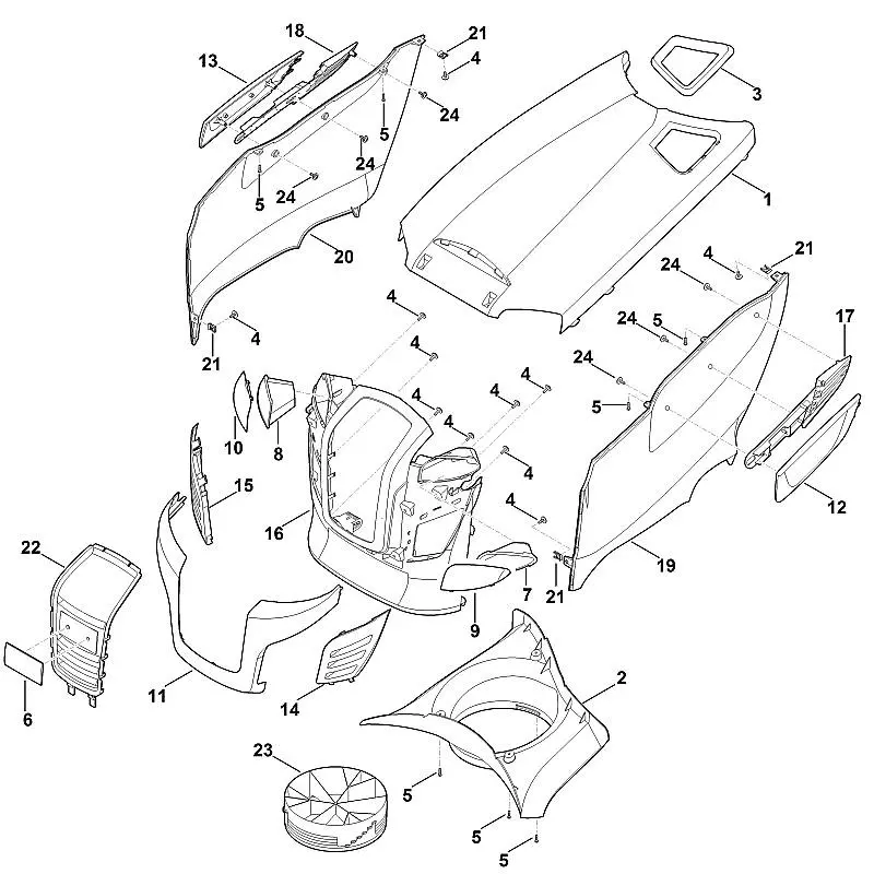 Stihl RT4097.0SX - Engine Hood