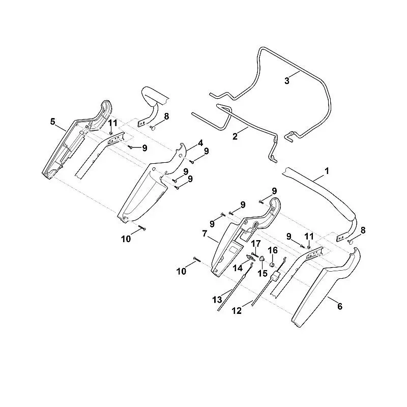 Stihl RM545.0T - Handle Upper