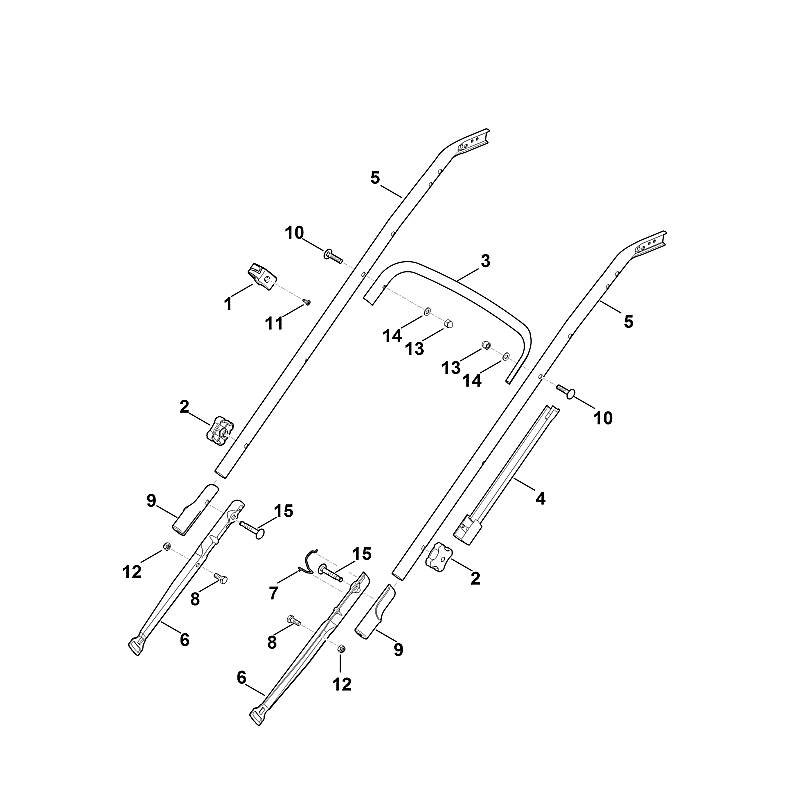 Stihl RM545.0T - Handle Lower