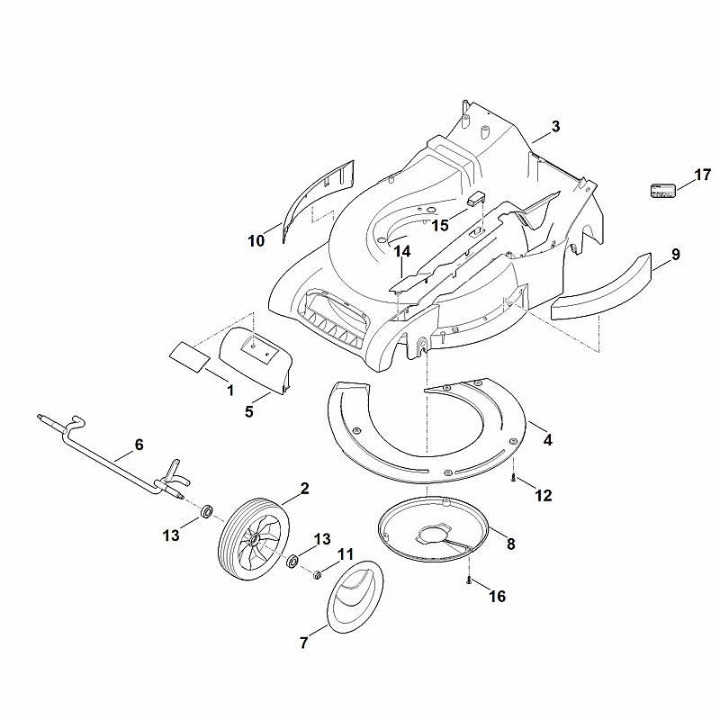 Stihl RM545.0T - axle