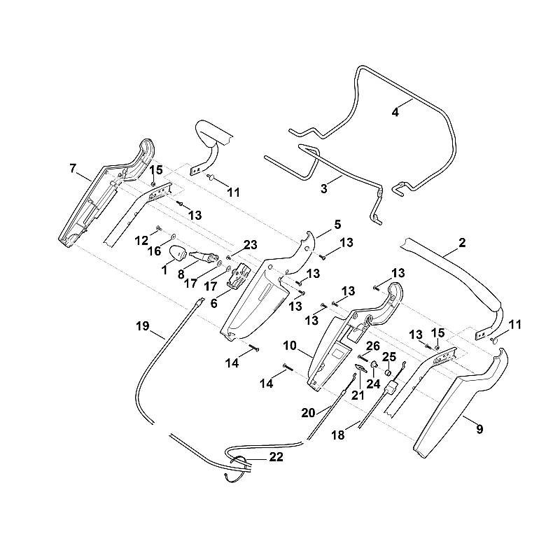 Stihl RM545.0VM - Handle Upper