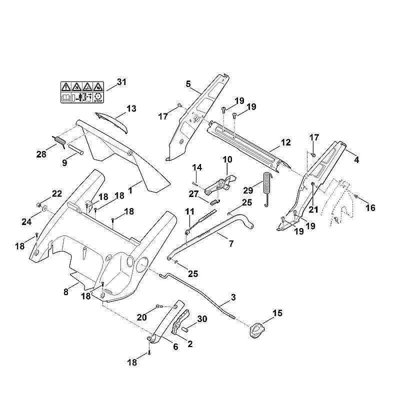 Stihl RM545.0VR - Frame