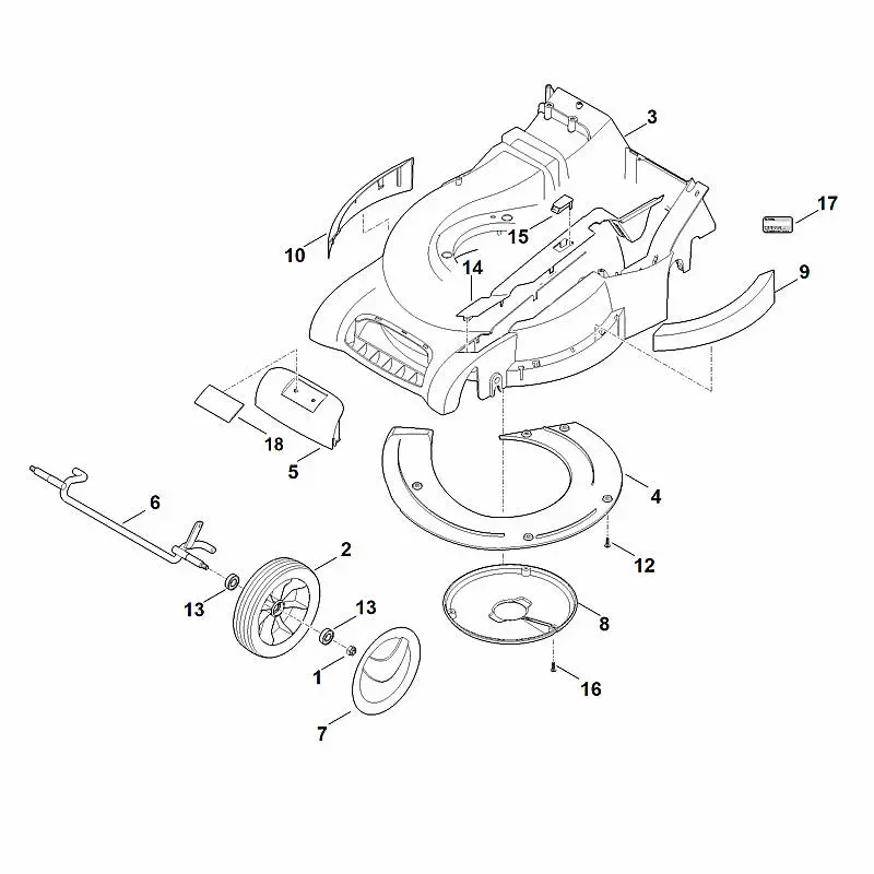 Stihl RM545.0VR - Housing