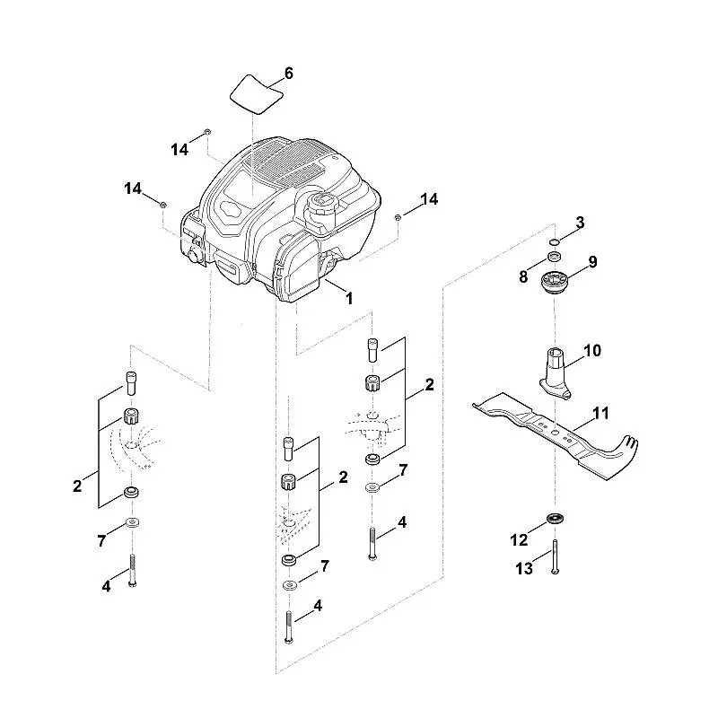 ET_ILL_54878 Stihl RM545.0VR - Engine, Blade