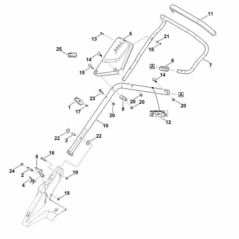 ET_ILL_54948 Stihl RM650.0V - Handle Lower