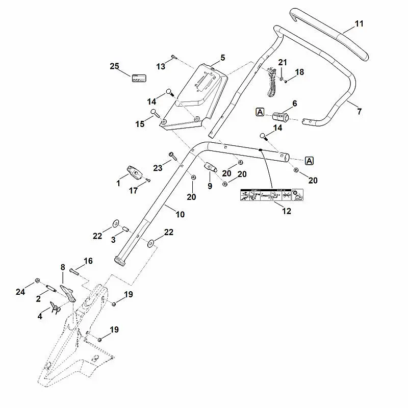 Stihl RM655.0VS - Handle Lower