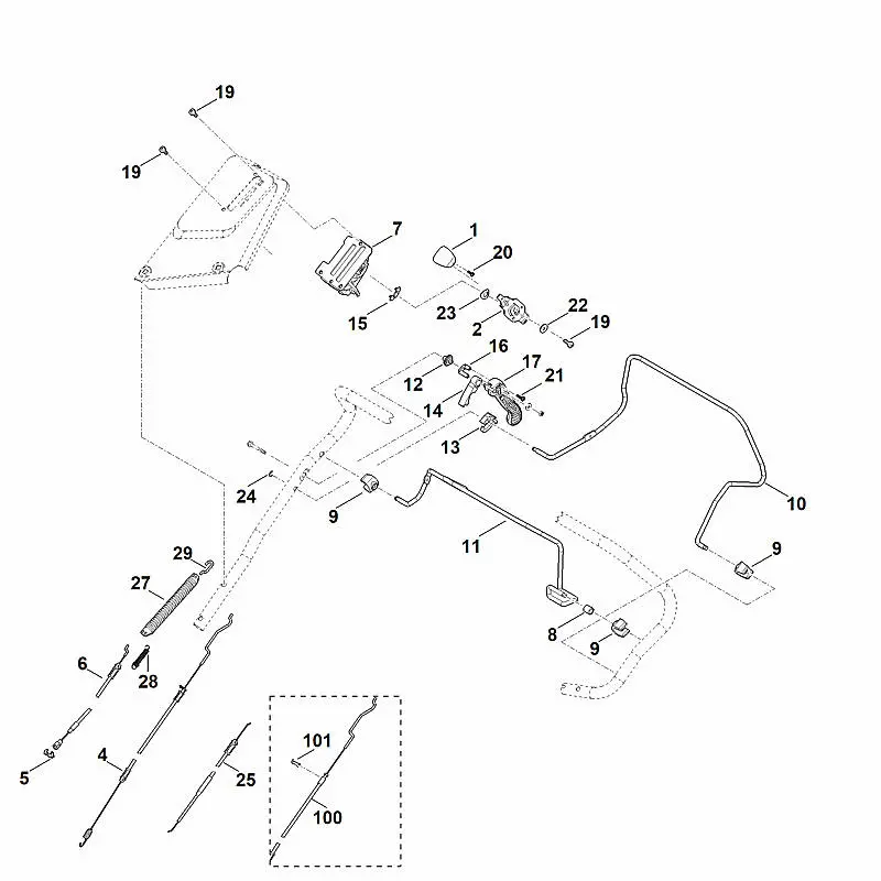 Stihl RM655.0RS - Handle Upper