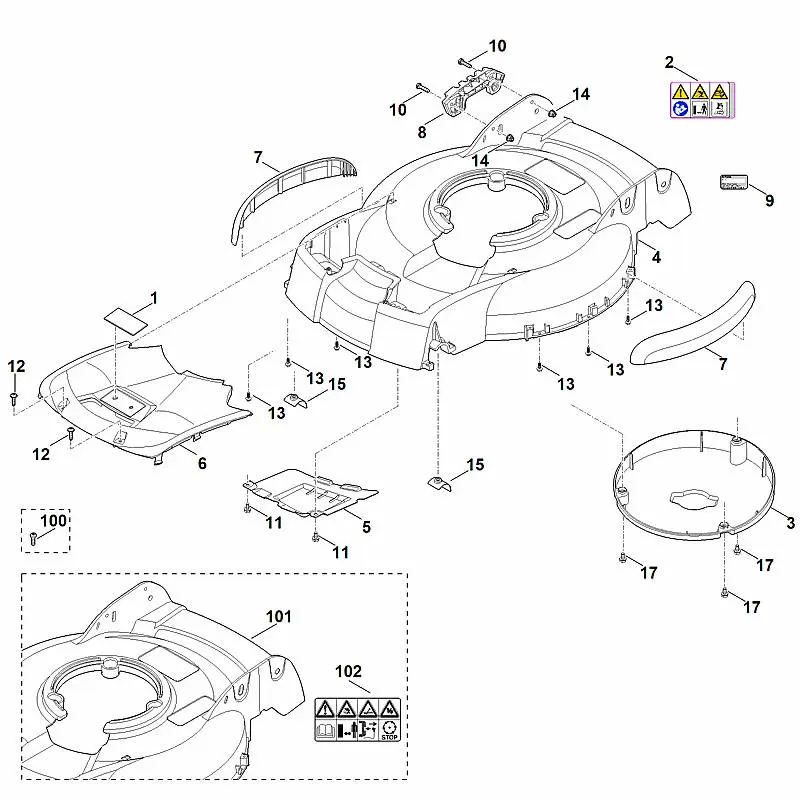 Stihl RM4.0RT - Housing