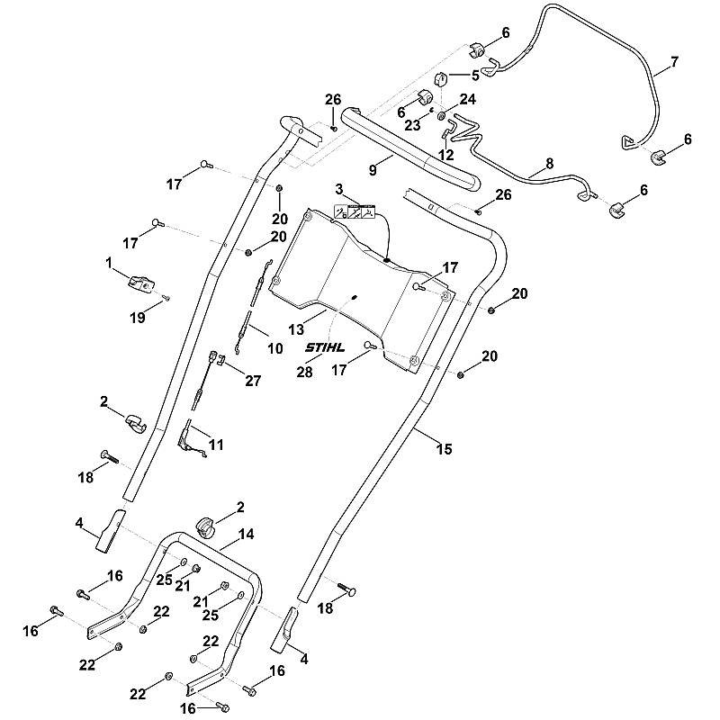 Stihl RM4.0RTP - Handle