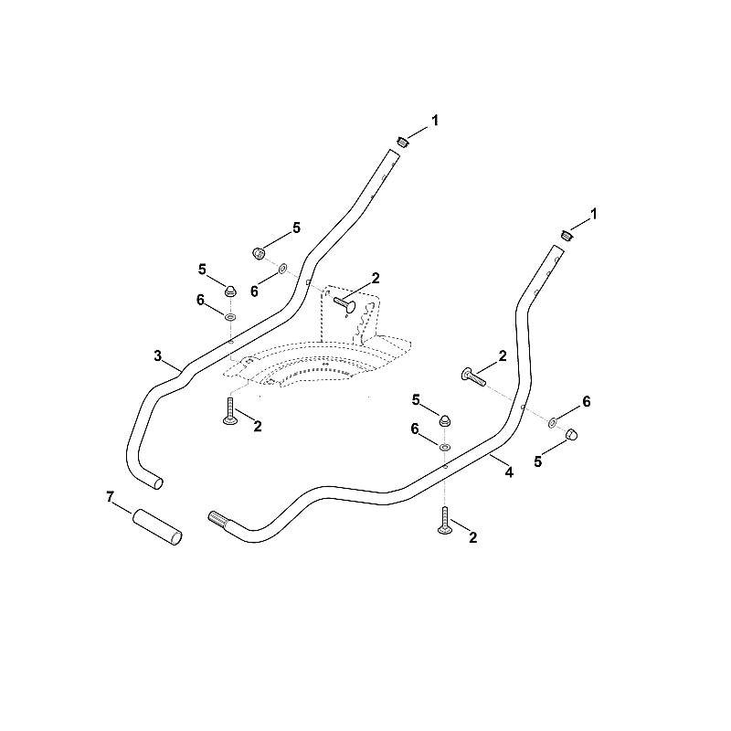 Stihl RM2.0RT - Handle Lower