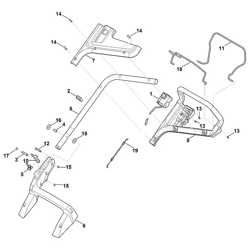 Stihl RMA443.1TC - Handle